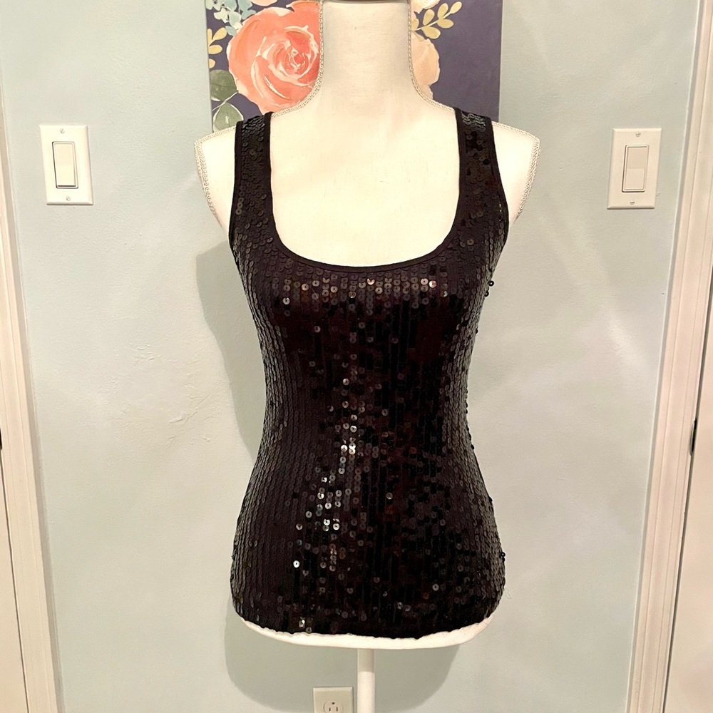 🌷Black Sequin Tank